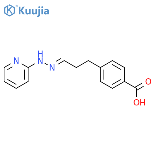 Benzoic acid, 4-[3-(2-pyridinylhydrazono)propyl]- structure