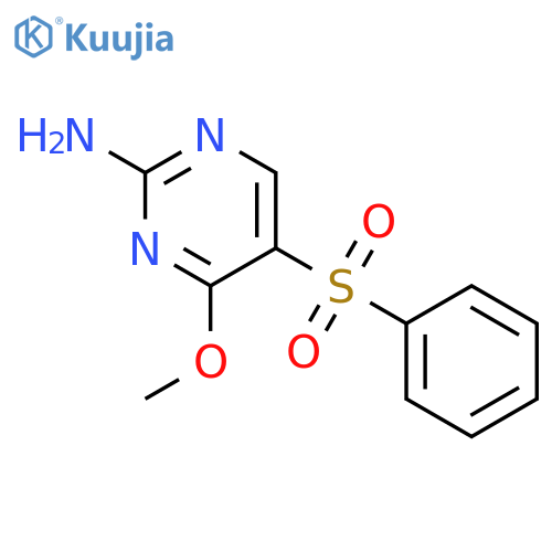 2-Pyrimidinamine, 4-methoxy-5-(phenylsulfonyl)- structure