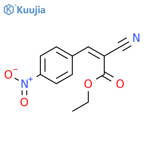 2-Propenoic acid, 2-cyano-3-(4-nitrophenyl)-, ethyl ester, (2Z)- structure