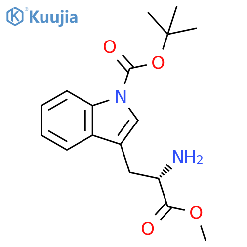 TERT-BUTYL 3-[(2S)-2-AMINO-3-METHOXY-3-OXOPROPYL]INDOLE-1-CARBOXYLATE structure
