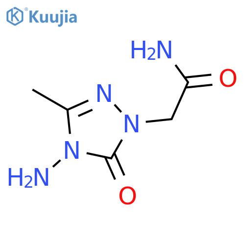 1H-1,2,4-Triazole-1-acetamide, 4-amino-4,5-dihydro-3-methyl-5-oxo- structure