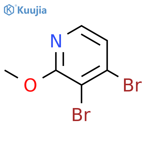 Pyridine, 3,4-dibromo-2-methoxy- structure