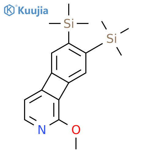 Benzo[3,4]cyclobuta[1,2-c]pyridine, 1-methoxy-6,7-bis(trimethylsilyl)- structure