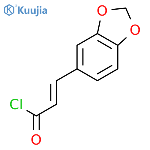 3-(benzod1,3dioxol-5-yl)acryloyl chloride structure