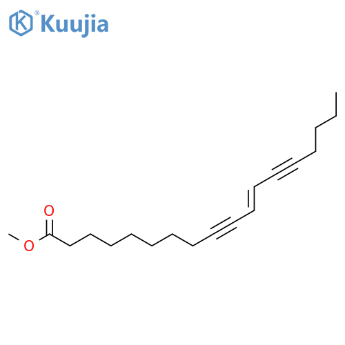 11-Octadecene-9,13-diynoic acid, methyl ester, (E)- structure