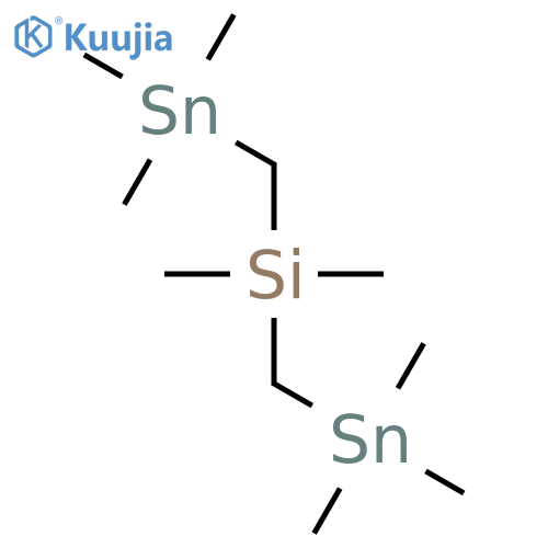 Silane, dimethylbis[(trimethylstannyl)methyl]- structure