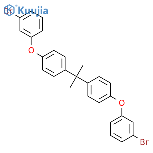 Benzene, 1,1'-(1-methylethylidene)bis[4-(3-bromophenoxy)- structure