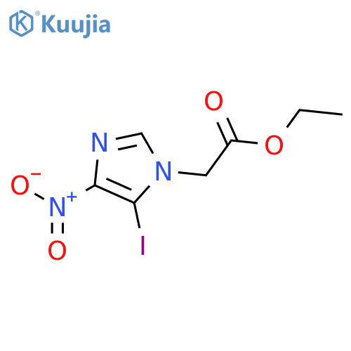 1H-Imidazole-1-acetic acid, 5-iodo-4-nitro-, ethyl ester structure