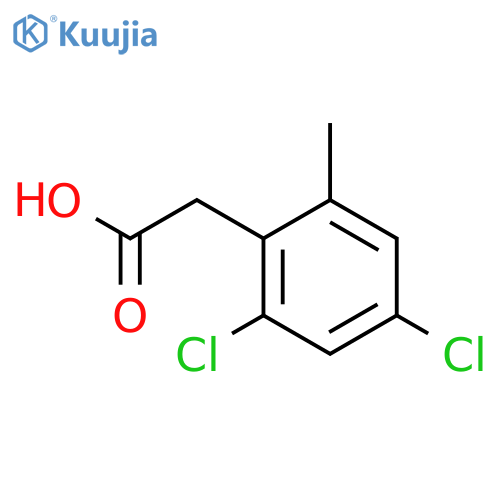 (2,4-dichloro-6-methylphenyl)acetic acid structure