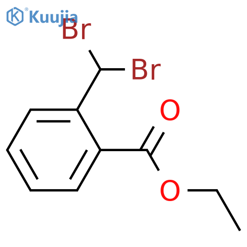 Benzoic acid, 2-(dibromomethyl)-, ethyl ester structure