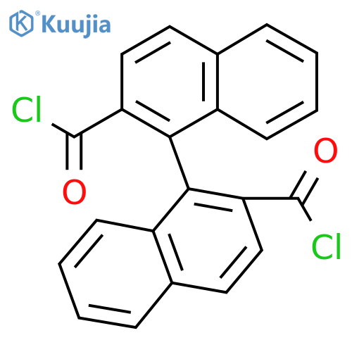 1-(2-Carbonochloridoylnaphthalen-1-yl)naphthalene-2-carbonyl chloride structure