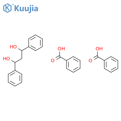 1,3-Propanediol, 1,3-diphenyl-, dibenzoate structure
