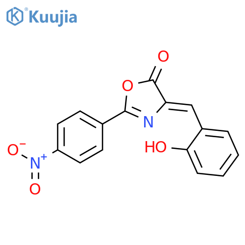 5(4H)-Oxazolone, 4-[(2-hydroxyphenyl)methylene]-2-(4-nitrophenyl)- structure