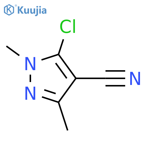 5-chloro-1,3-dimethyl-1H-pyrazole-4-carbonitrile structure