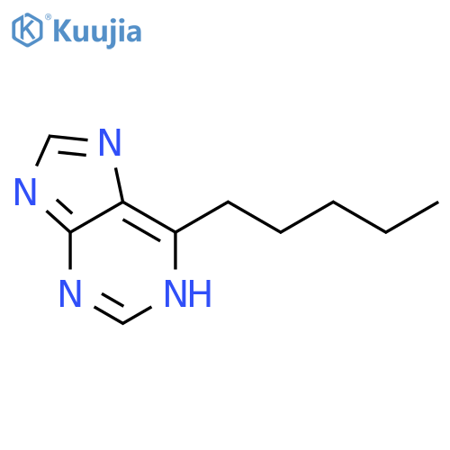 1H-Purine, 6-pentyl- structure