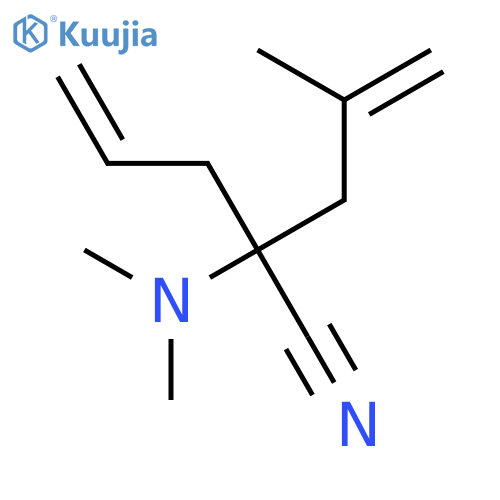 2-(Dimethylamino)-4-methyl-2-(prop-2-en-1-yl)pent-4-enenitrile structure