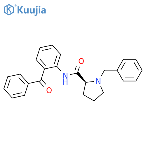 (s)-n-(2-Benzoylphenyl)-1-benzylpyrrolidine-2-carboxamide structure