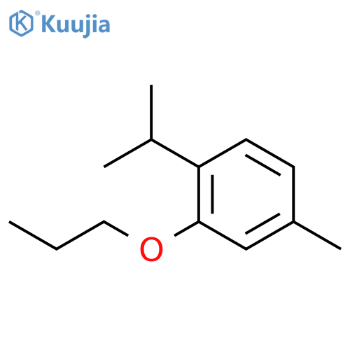 4-methyl-1-(propan-2-yl)-2-propoxybenzene structure