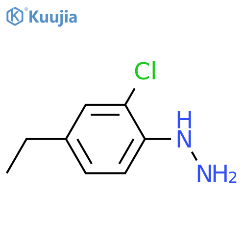 Hydrazine, (2-chloro-4-ethylphenyl)- structure