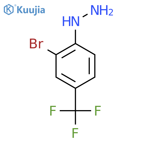2-bromo-4-(trifluoromethyl)phenylhydrazine structure