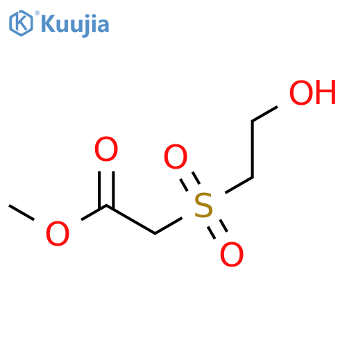Acetic acid, [(2-hydroxyethyl)sulfonyl]-, methyl ester structure