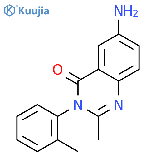 4(3H)-Quinazolinone,6-amino-2-methyl-3-(2-methylphenyl)- structure