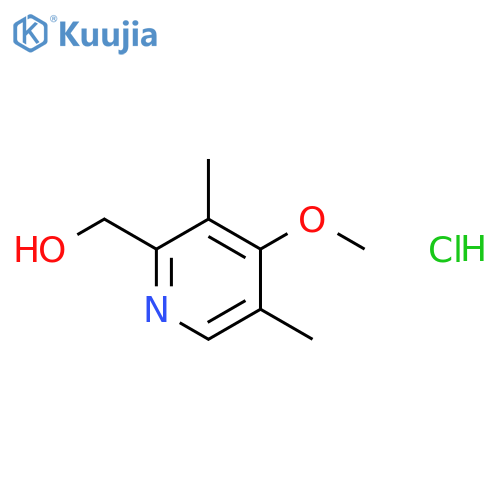 (4-Methoxy-3,5-dimethylpyridin-2-yl)methanol Hydrochloride structure