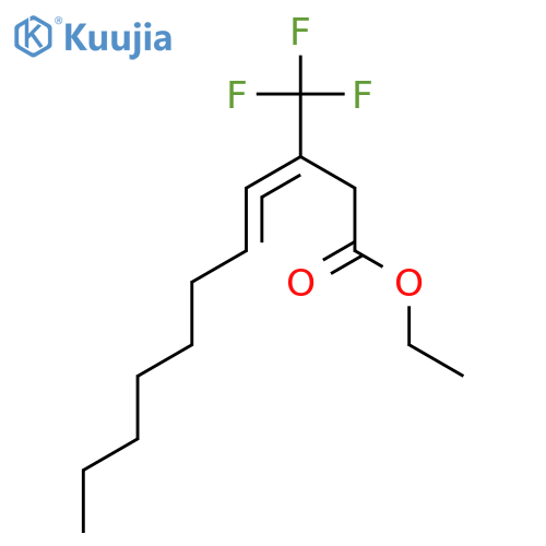 3,4-Undecadienoic acid, 3-(trifluoromethyl)-, ethyl ester structure