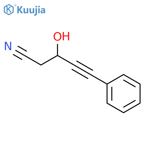 4-Pentynenitrile, 3-hydroxy-5-phenyl- structure