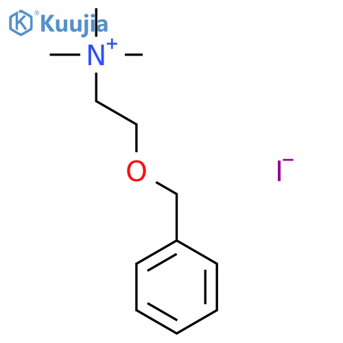 Ethanaminium, N,N,N-trimethyl-2-(phenylmethoxy)-, iodide structure