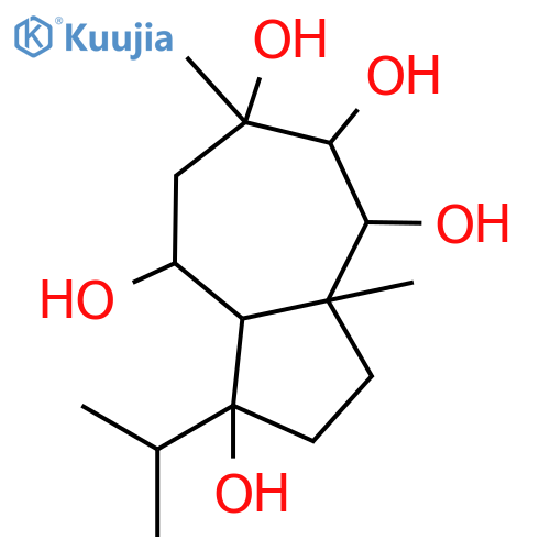 1,4,5,6,8-Azulenepentol, decahydro-3a,6-dimethyl-1-(1-methylethyl)- structure