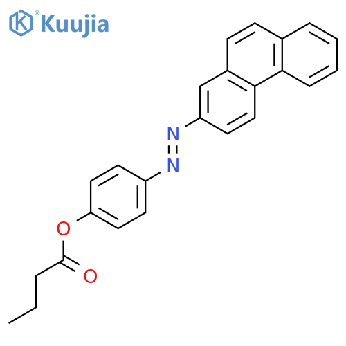 Butanoic acid, 4-(2-phenanthrenylazo)phenyl ester structure