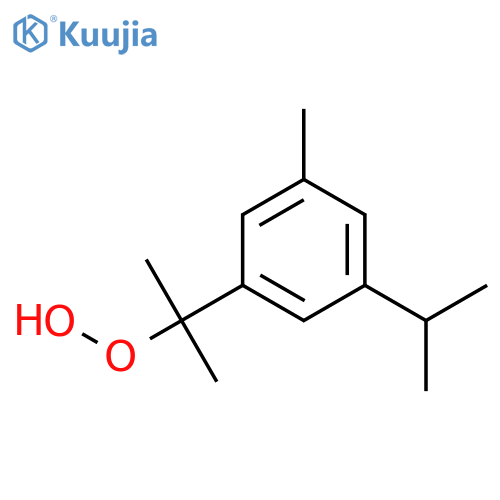 Hydroperoxide, 1-methyl-1-[3-methyl-5-(1-methylethyl)phenyl]ethyl structure