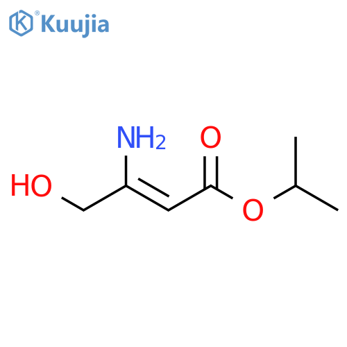 2-Butenoic acid, 3-amino-4-hydroxy-, 1-methylethyl ester structure