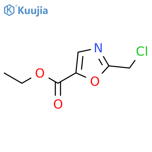 Ethyl 2-(Chloromethyl)oxazole-5-carboxylate (~90%) structure