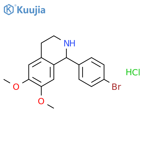 1-(4-Bromo-phenyl)-6,7-dimethoxy-1,2,3,4-tetrahydro-isoquinoline hydrochloride structure