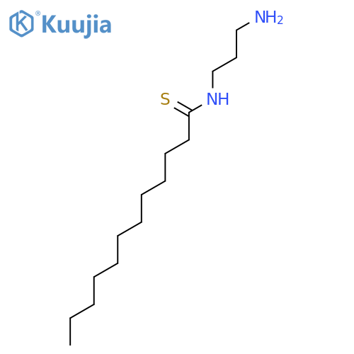 Dodecanethioamide, N-(3-aminopropyl)- structure