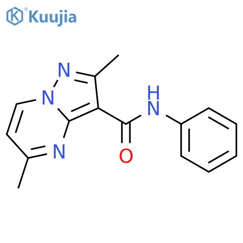 Pyrazolo[1,5-a]pyrimidine-3-carboxamide, 2,5-dimethyl-N-phenyl- structure