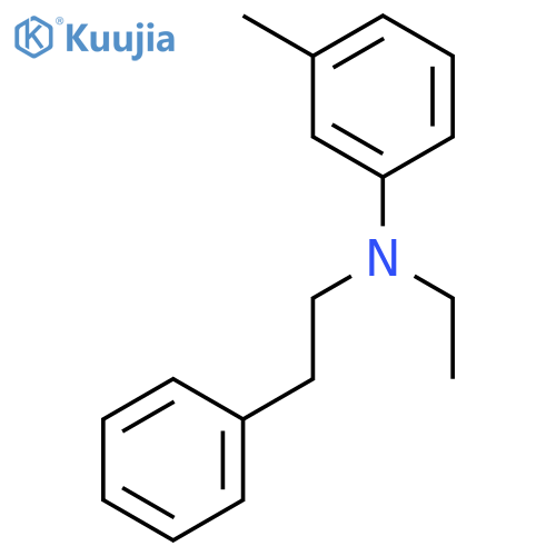 Benzeneethanamine, N-ethyl-N-(3-methylphenyl)- structure