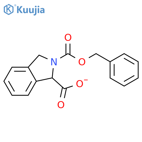 2-(benzyloxy)carbonyl-2,3-dihydro-1H-isoindole-1-carboxylic acid structure