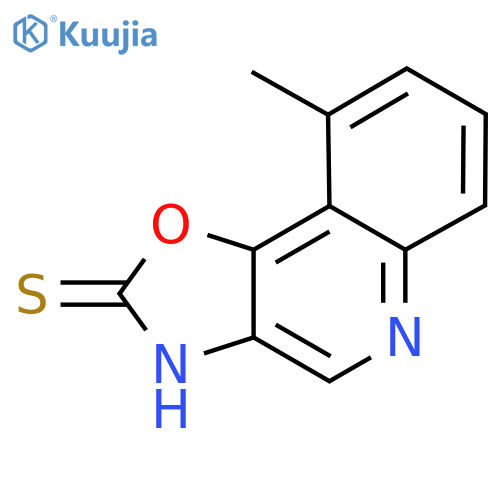 Oxazolo[4,5-c]quinoline-2(3H)-thione, 9-methyl- structure