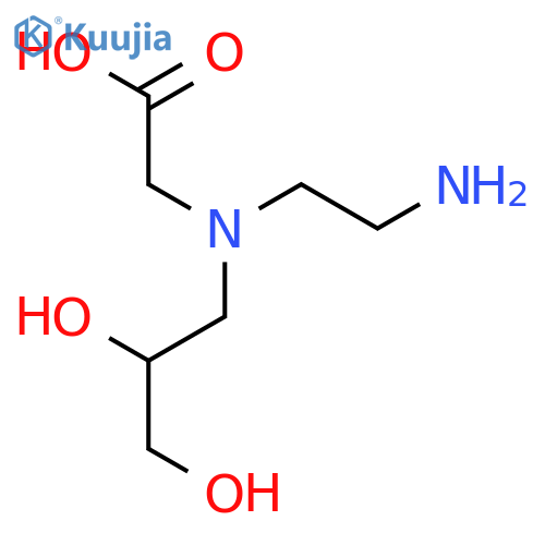 N-(2-Aminoethyl)-N-(2,3-dihydroxypropyl)glycine structure