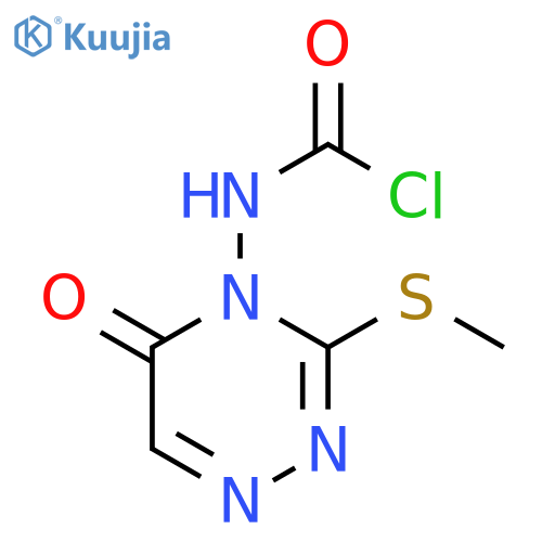 Carbamic chloride, [3-(methylthio)-5-oxo-1,2,4-triazin-4(5H)-yl]- structure