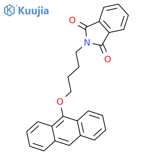 1H-Isoindole-1,3(2H)-dione, 2-[4-(9-anthracenyloxy)butyl]- structure