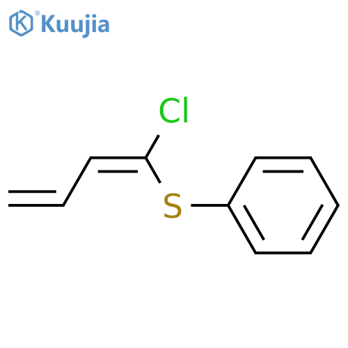 Benzene, [[(1E)-1-chloro-1,3-butadienyl]thio]- structure