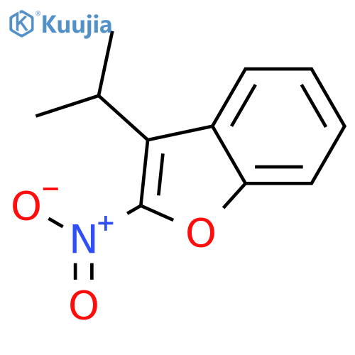 Benzofuran, 3-(1-methylethyl)-2-nitro- structure