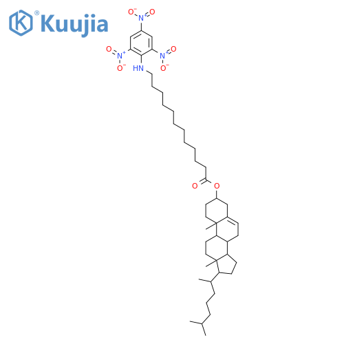 Cholest-5-en-3-ol (3b)-,12-[(2,4,6-trinitrophenyl)amino]dodecanoate (9CI) structure