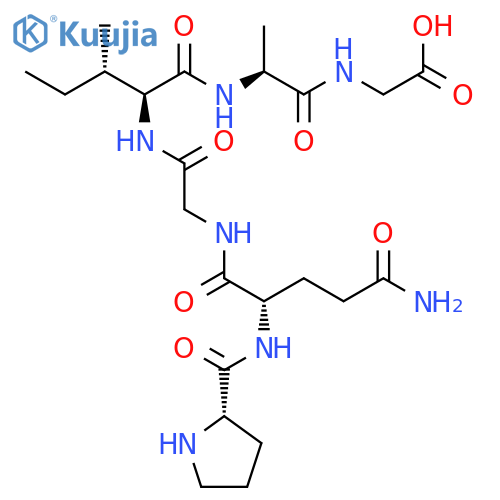 Glycine, N-[N-[N-[N-(N2-L-prolyl-L-glutaminyl)glycyl]-L-isoleucyl]-L-alanyl]- structure