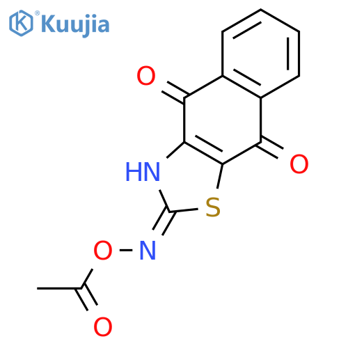 Naphtho[2,3-d]thiazole-2,4,9(3H)-trione, 2-(O-acetyloxime) structure