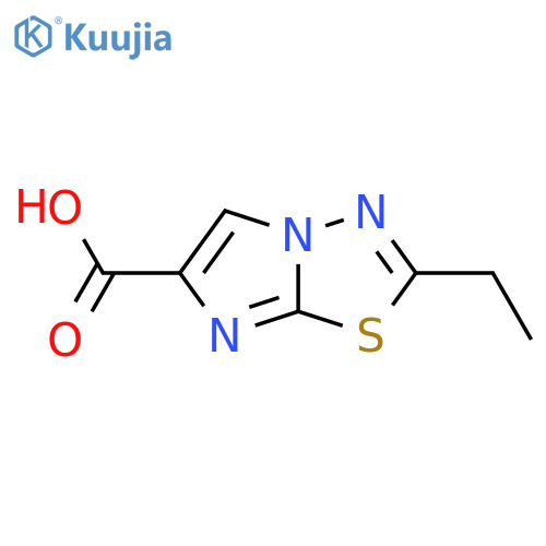 2-Ethylimidazo(2,1-B)(1,3,4)thiadiazole-6-carboxylic acid structure